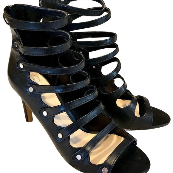 Vince Camuto Leather Strappy Heels - Picture 5 of 8